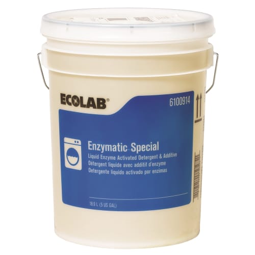 Ecolab® Liquid Laundry Enzymatic Detergent, 5 Gallon, #6100914